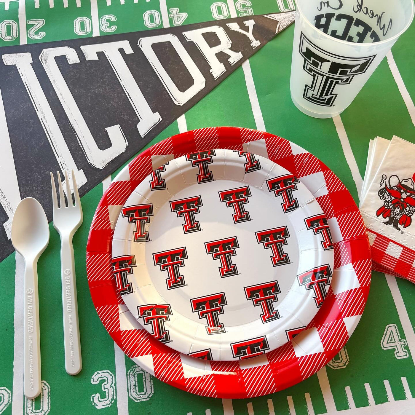 Texas Tech Dessert Plates (7")