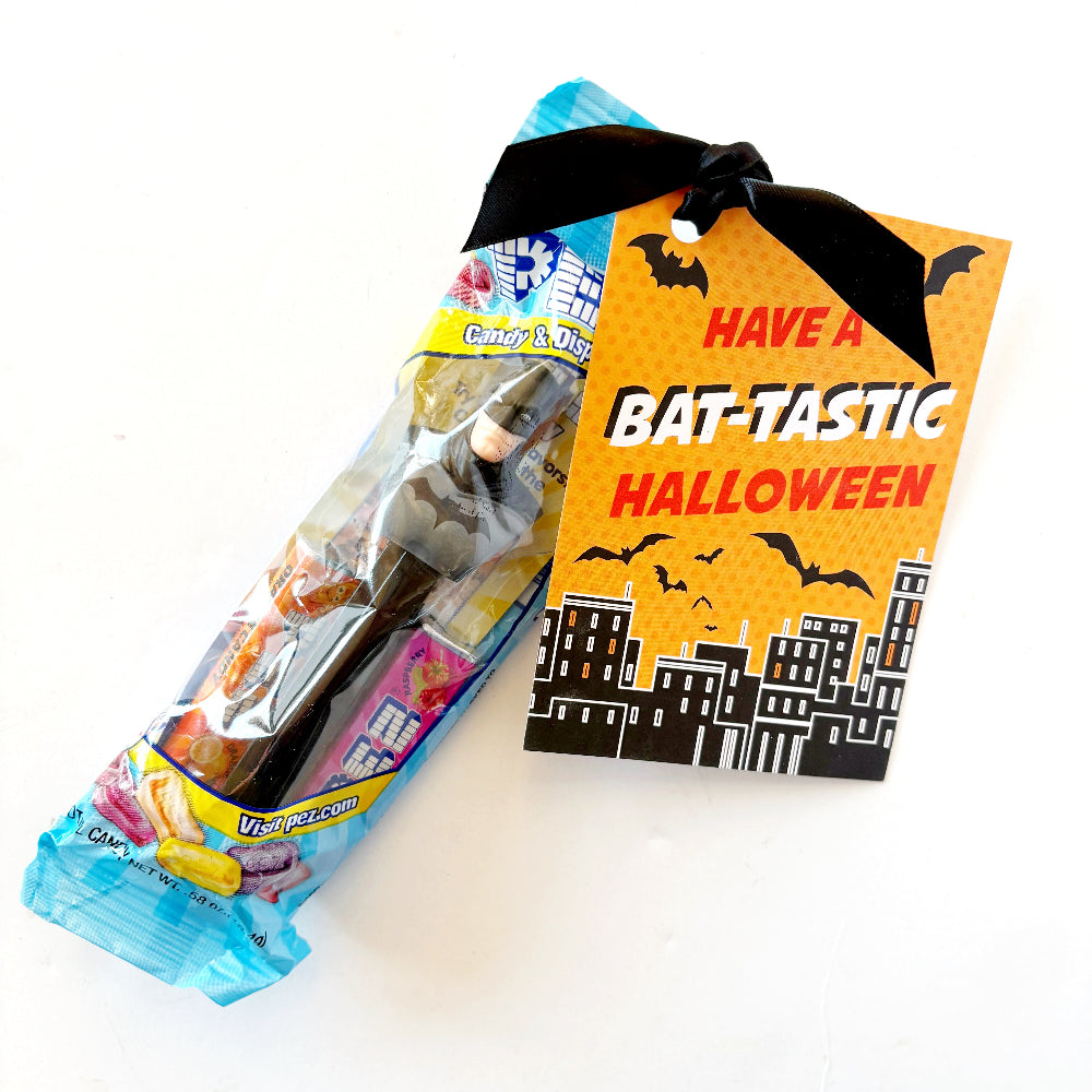 Have a Bat-tastic Halloween Pez Candy Card