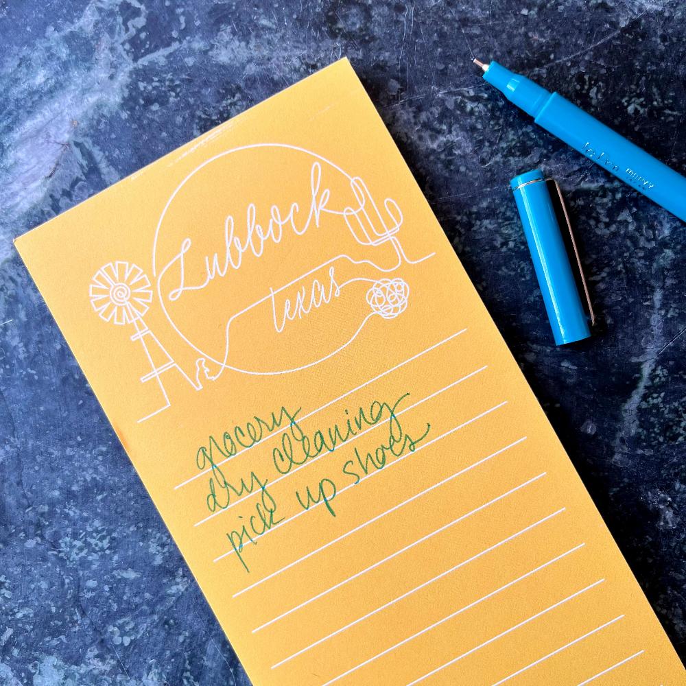 Lubbock Outline Notepad