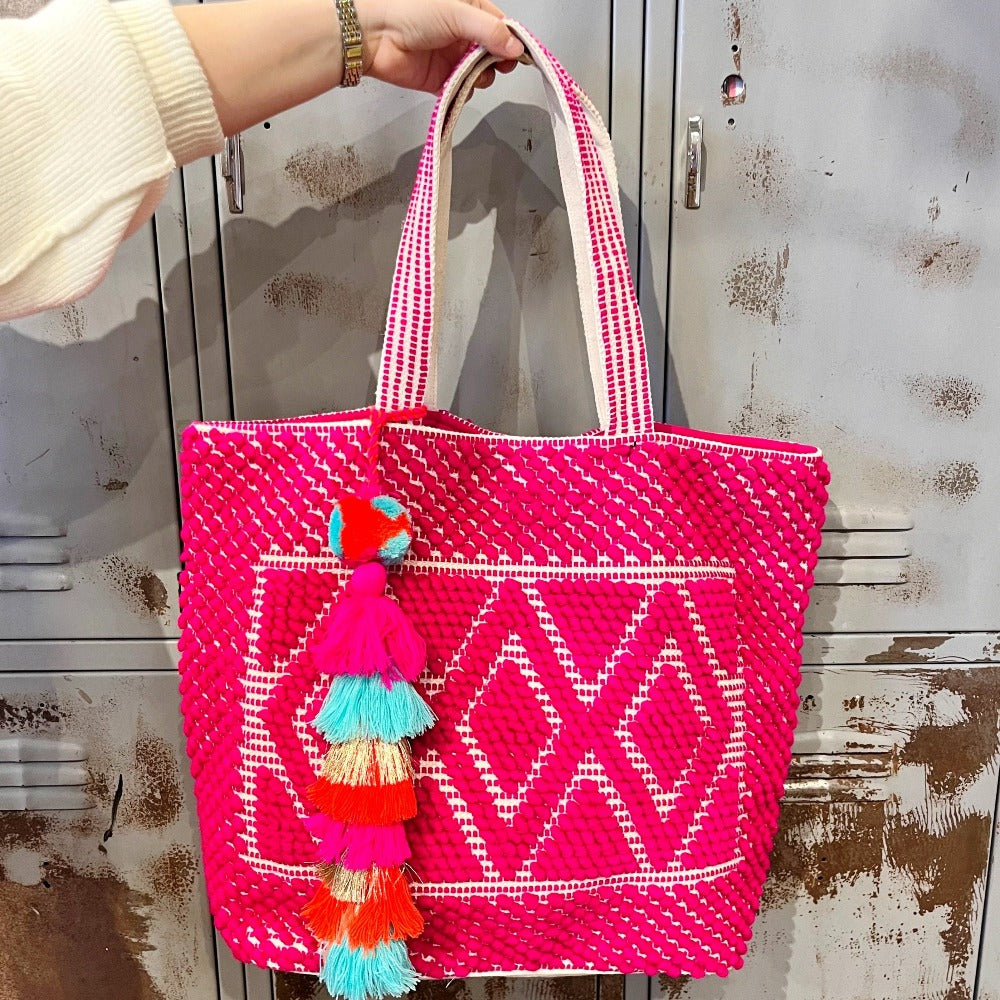 Tribal Pattern Beach Tote