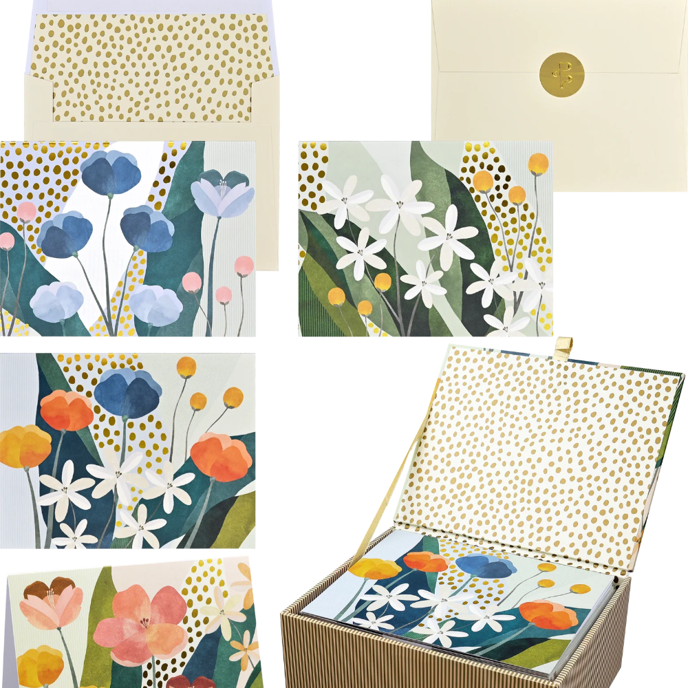 Floral Premium Note Cards