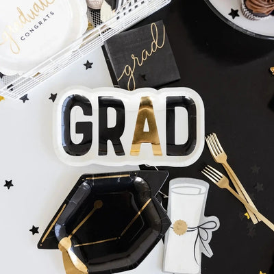 Graduation Cap Shaped Paper Plate