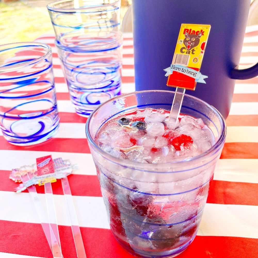 Here Four It Fireworks Acrylic Drink Stirrers