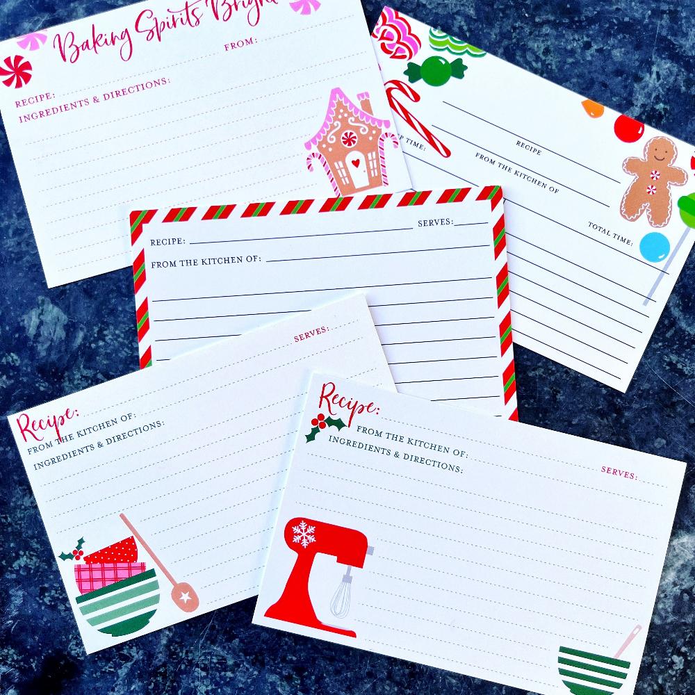 Holiday Recipe Cards