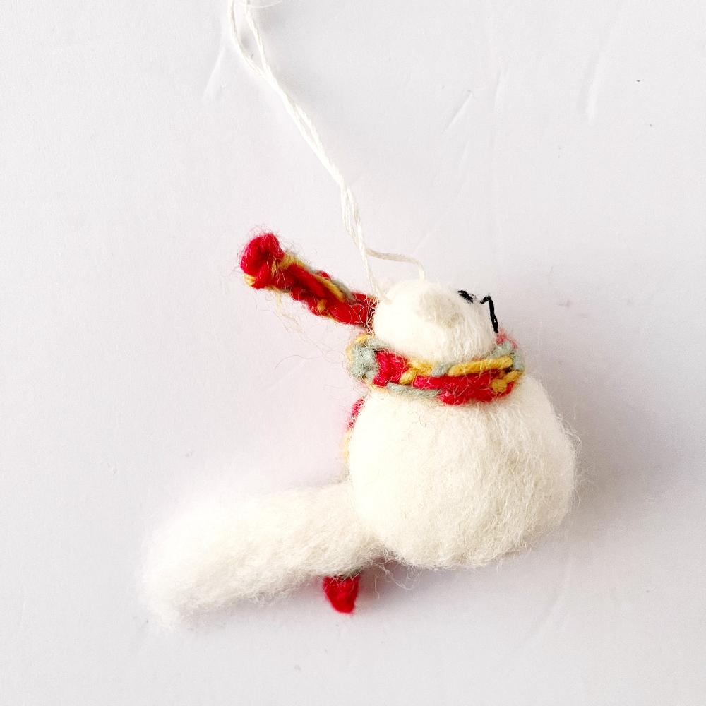 Fuzzy Kitten Ornament