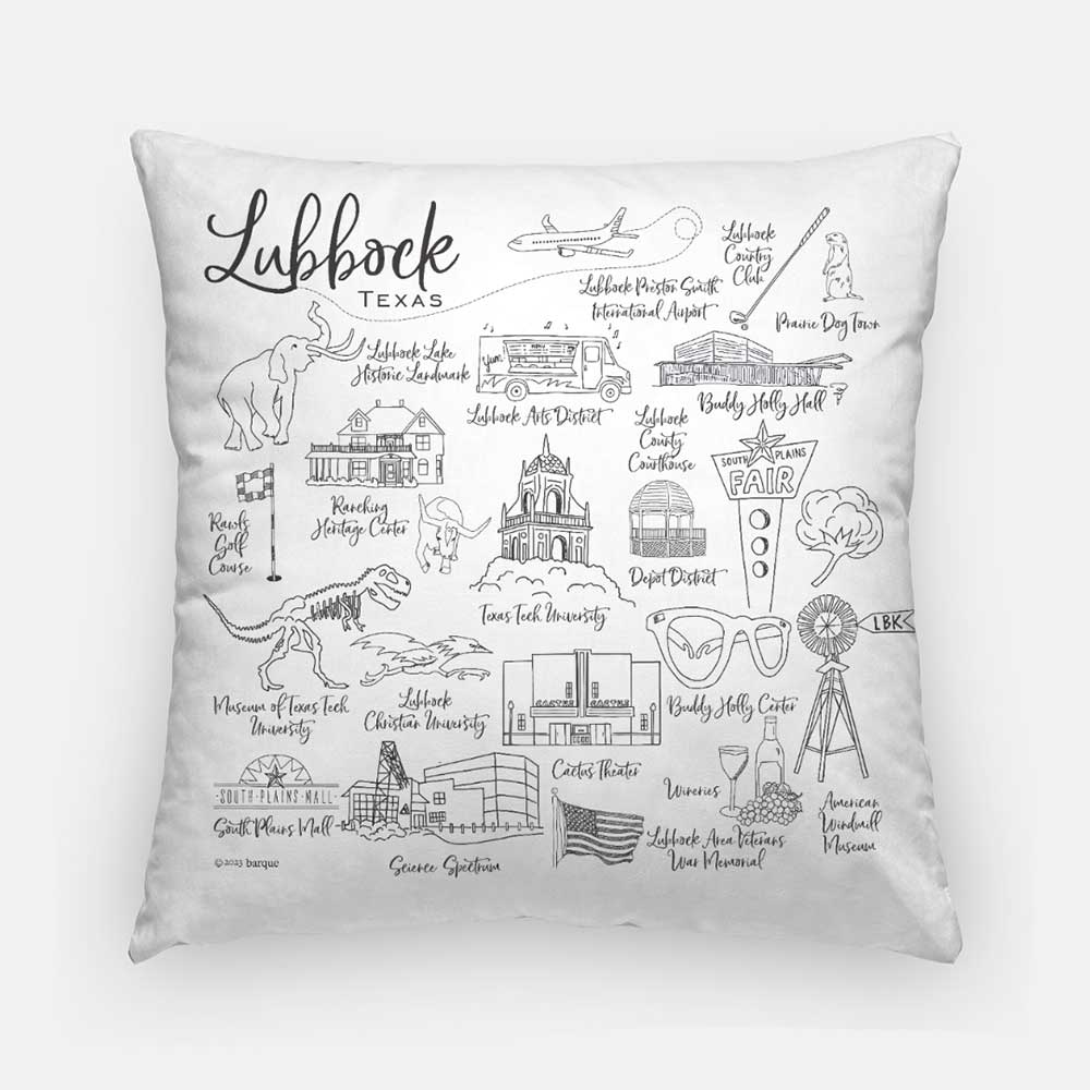 This is Lubbock Pillow