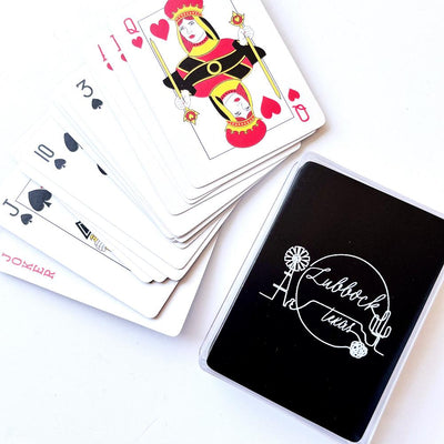 Lubbock Outline Playing Card Gift Set