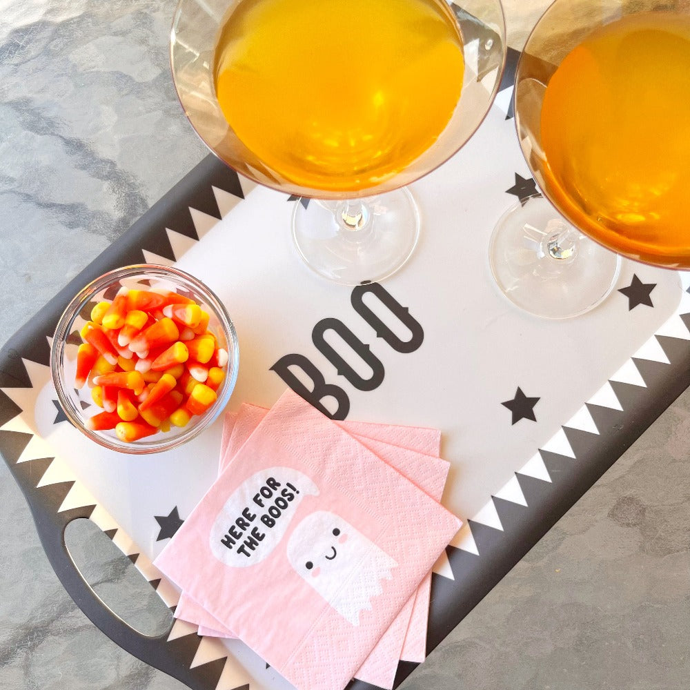 Vintage Halloween Bamboo Tray