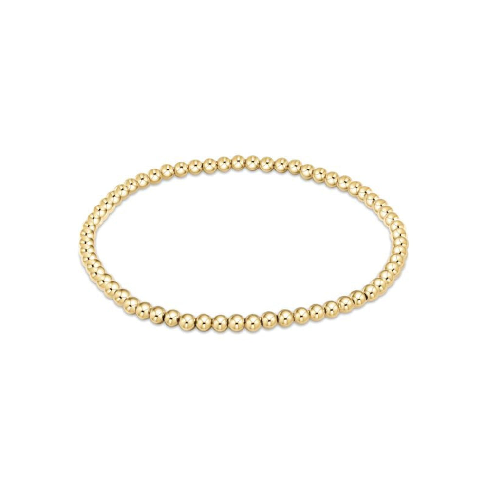 Classic Gold 3mm Bead Bracelet