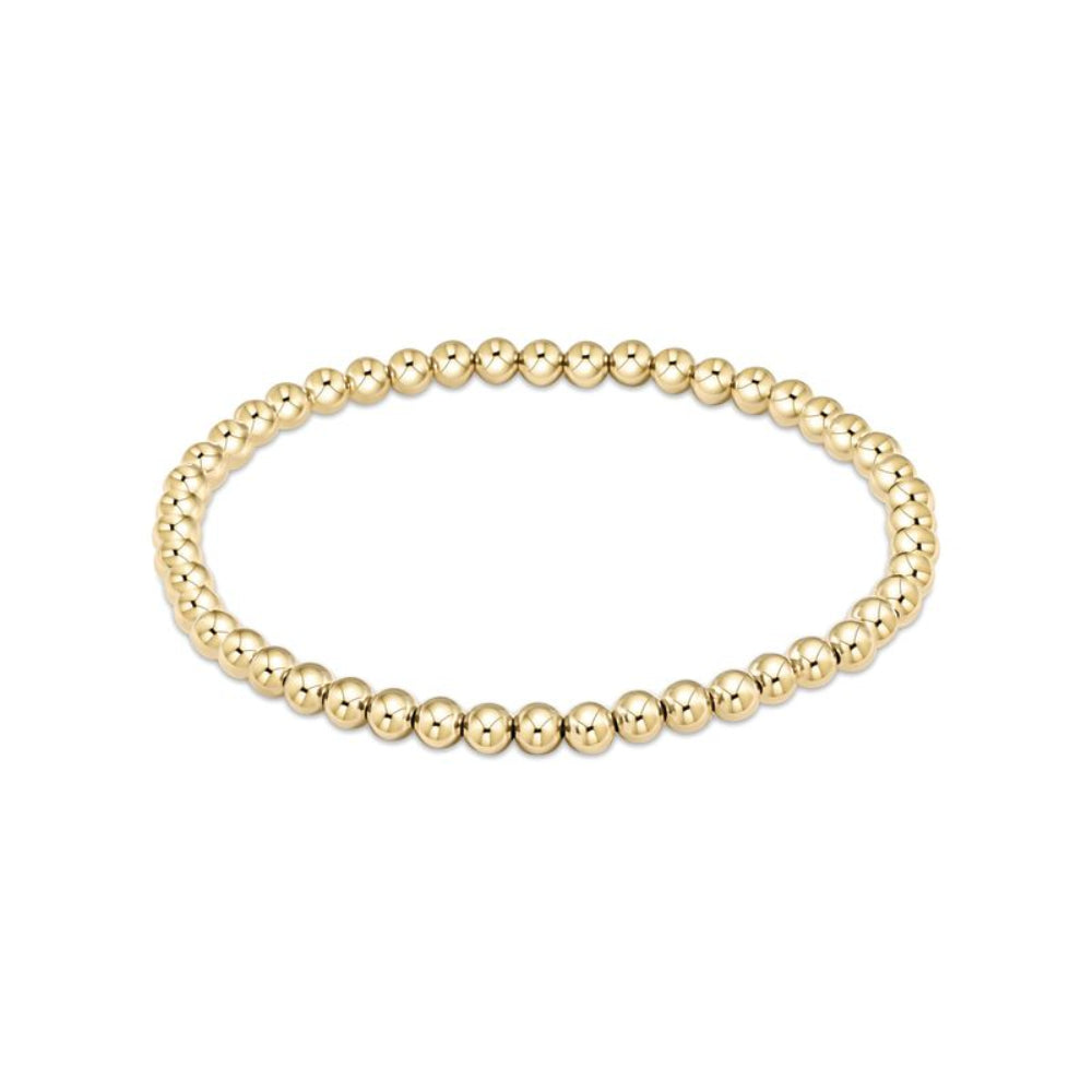 Classic Gold 4mm Bead Bracelet
