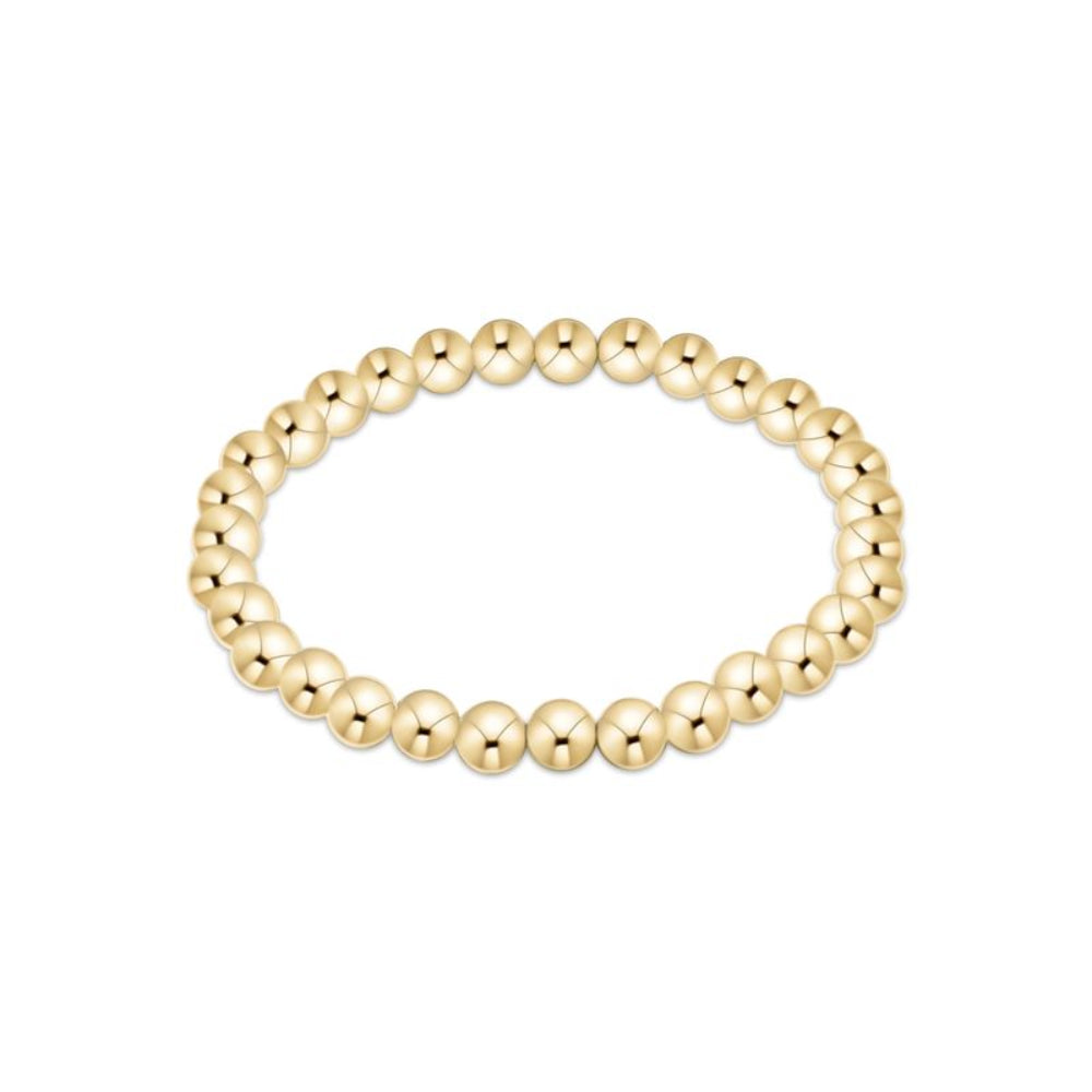 Classic Gold 6mm Bead Bracelet