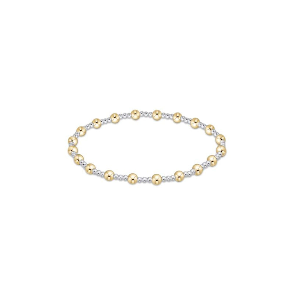 Classic Sincerity 4mm Bead Bracelet - Mixed Metal