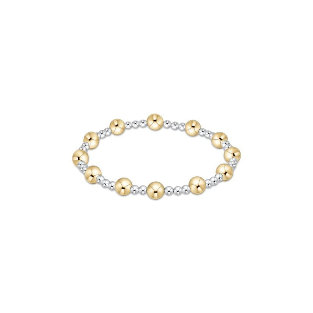 Classic Sincerity 6mm Bead Bracelet - Mixed Metal