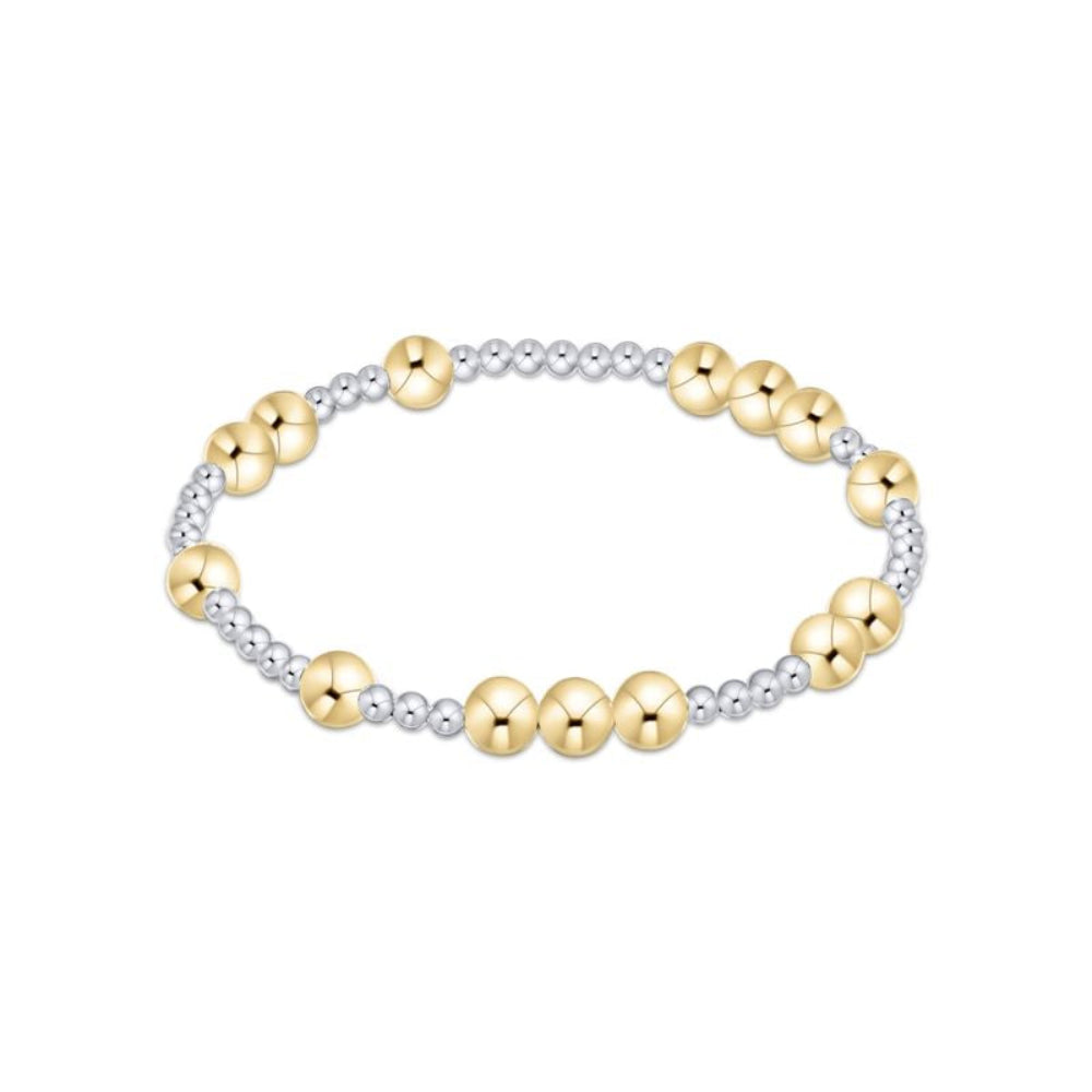 Hope Unwritten 6mm Bead Bracelet - Mixed Metal