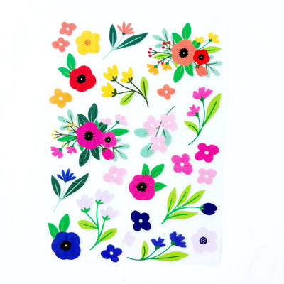 Colorful Flowers Heat Transfer Sheet