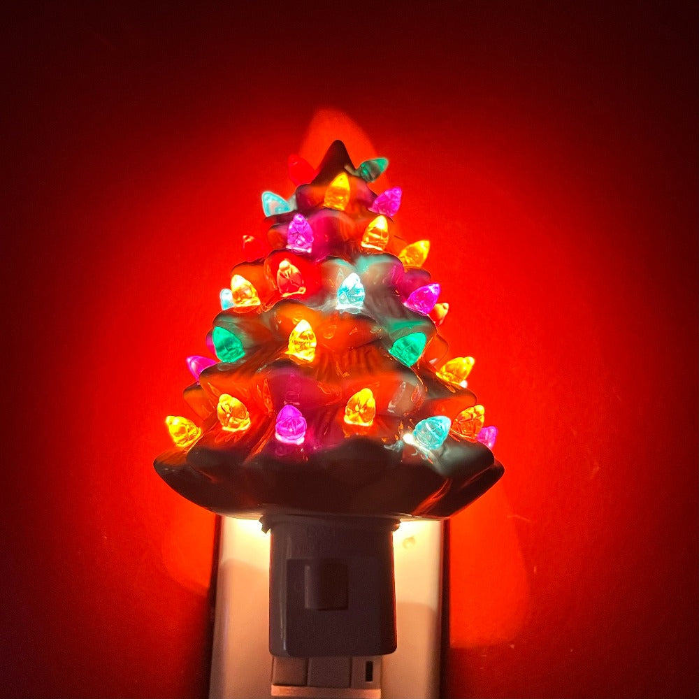 6" Vintage Tree Night Light