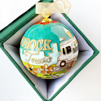 Lubbock Summer Scene Cloisonné Ornament (2025)