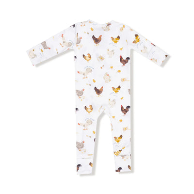 Collector Chickens Zipper Romper (Unisex)