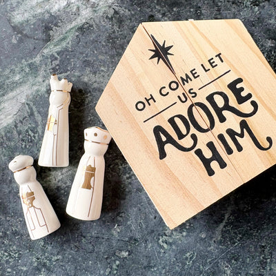 Ceramic Figurines - 3 Kings - Small