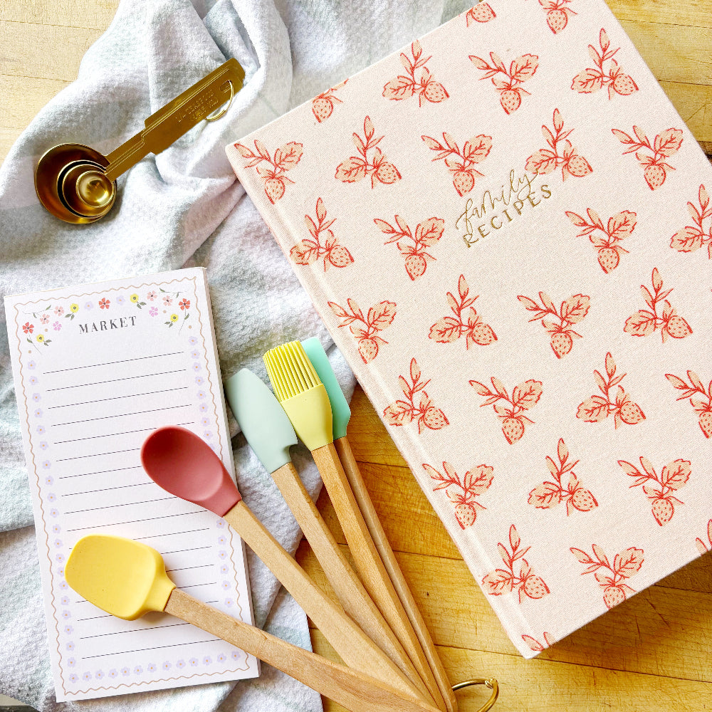 Silicone & Beech Wood Mini Kitchen Utensils (Set of 5)