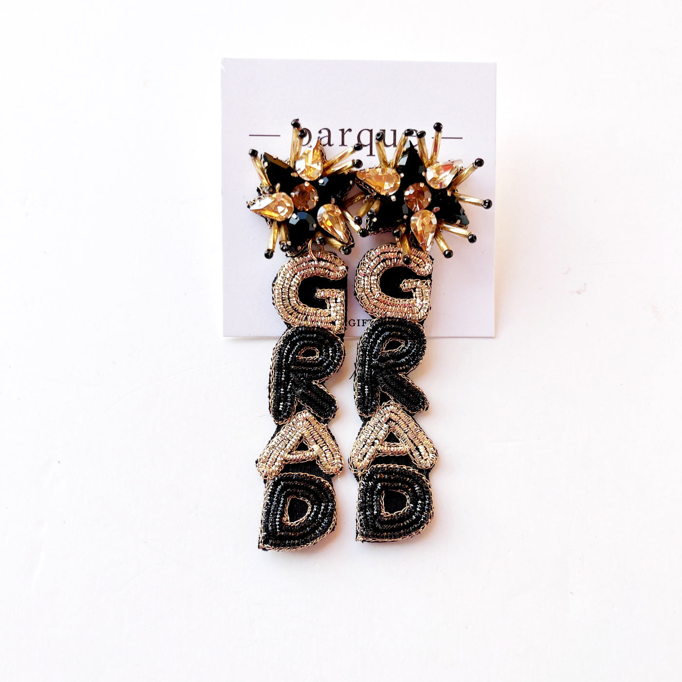 Grad Beaded Earrings