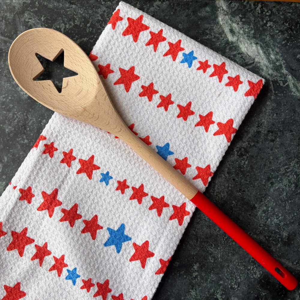Acacia Wood Spoon with Star Cut-Out