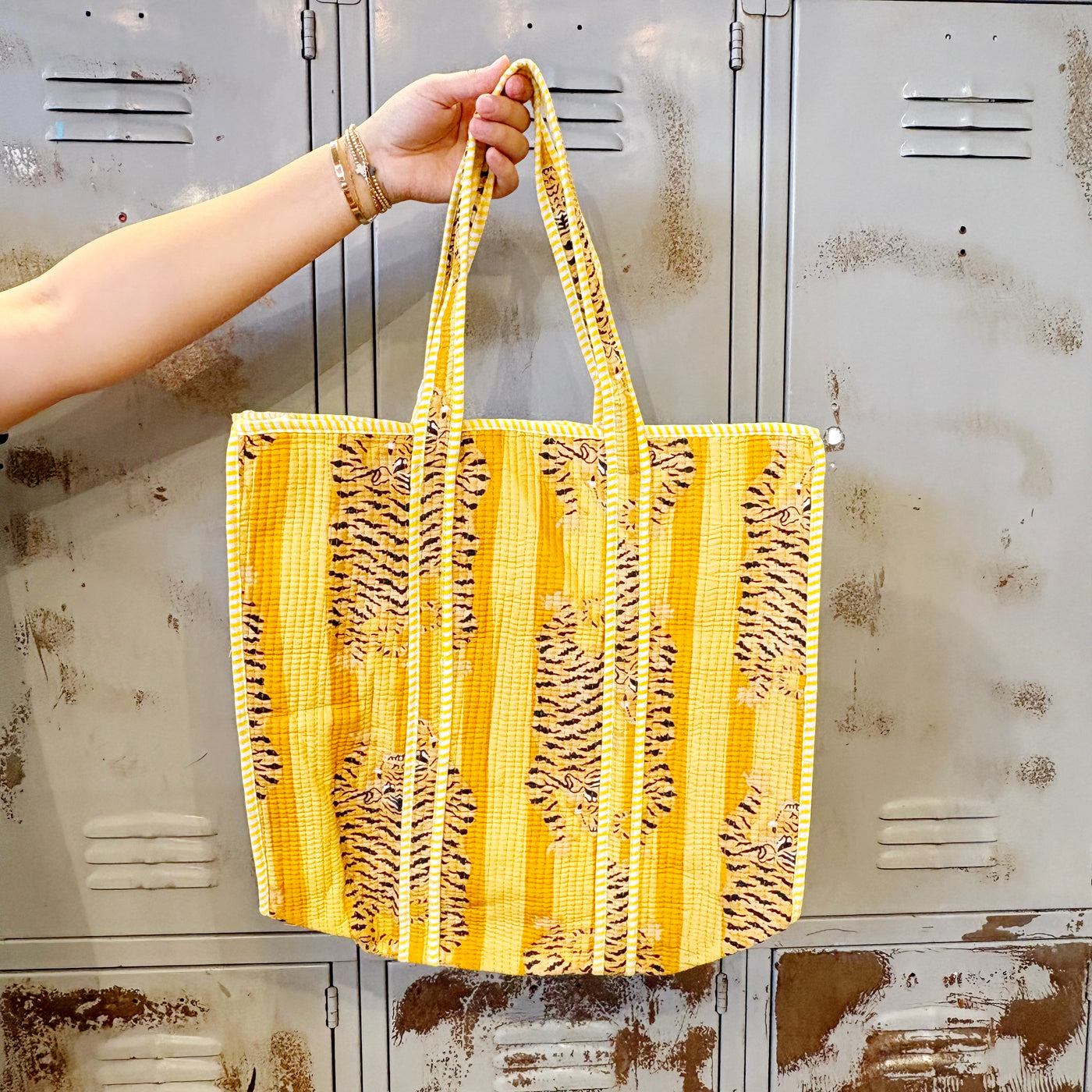 Safari Sunrise Quilted Tote Bag