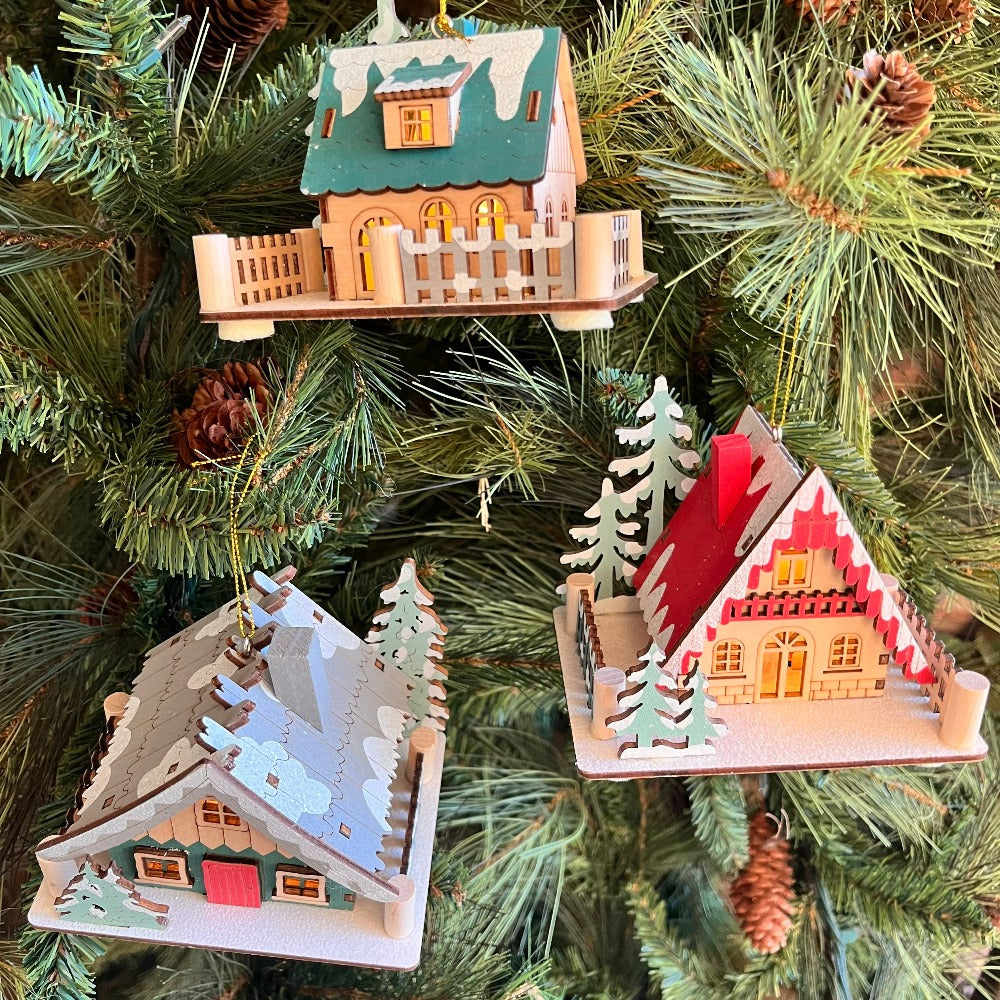 Scandinavian Light-up Lodge Ornament