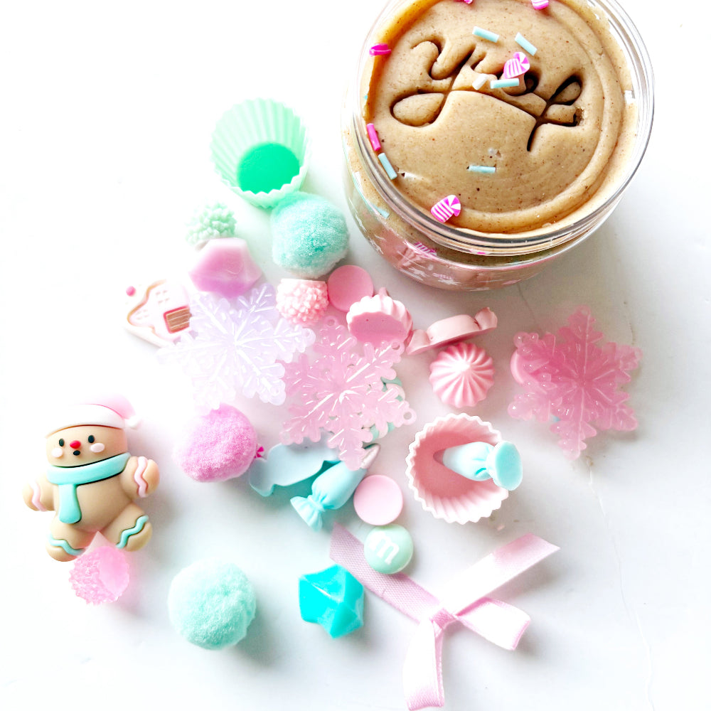 Pastel Gingerbread Dough Jar