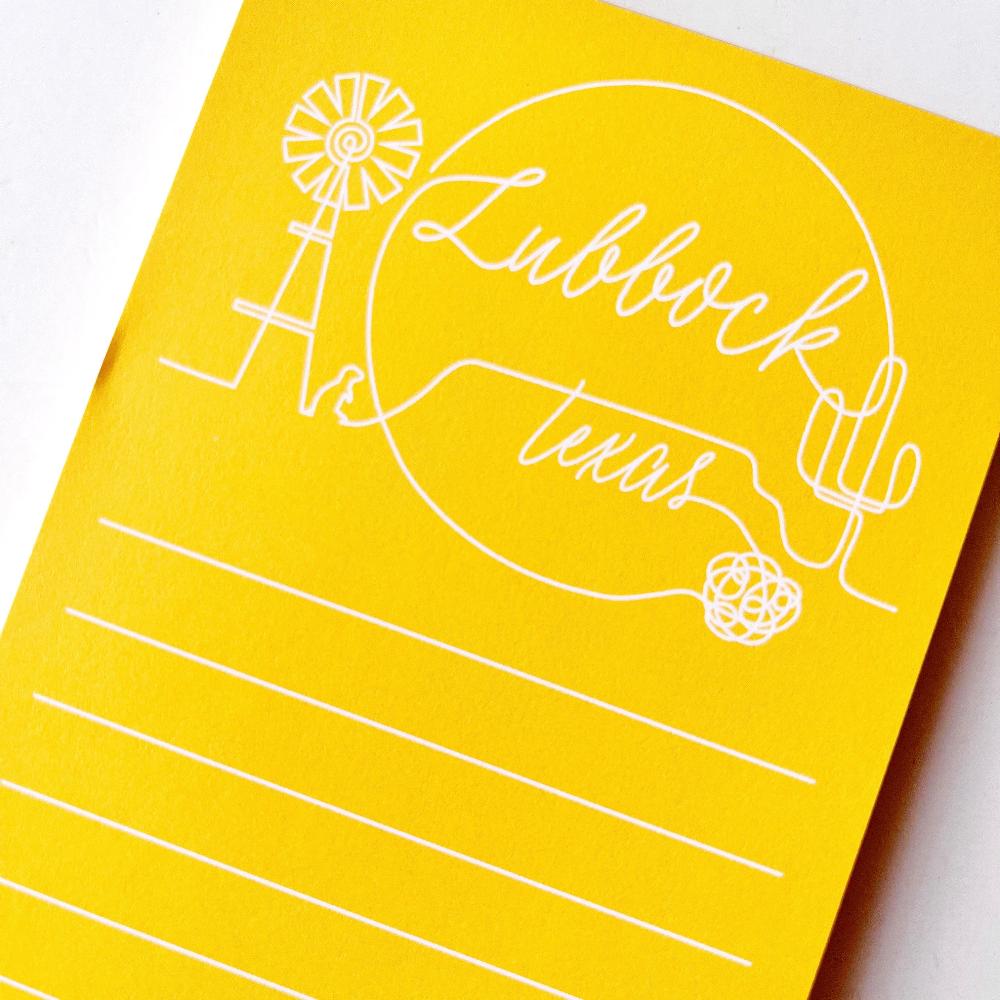 Lubbock Outline Notepad