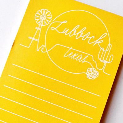 Lubbock Outline Notepad