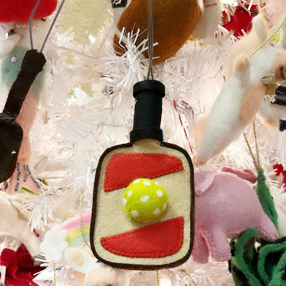 Pickleball Felt Ornament