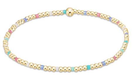 egirl Hope Sincerity Pattern 2mm Bead Bracelet - Hot Mess SS25