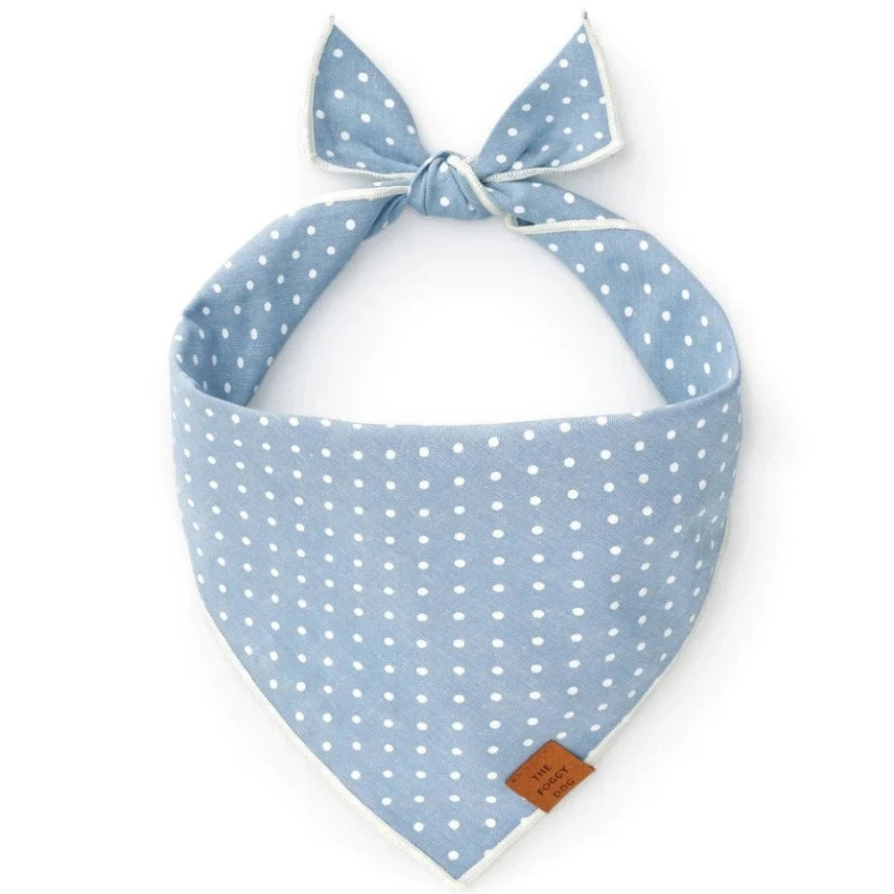 Chambray Dots Dog Bandana