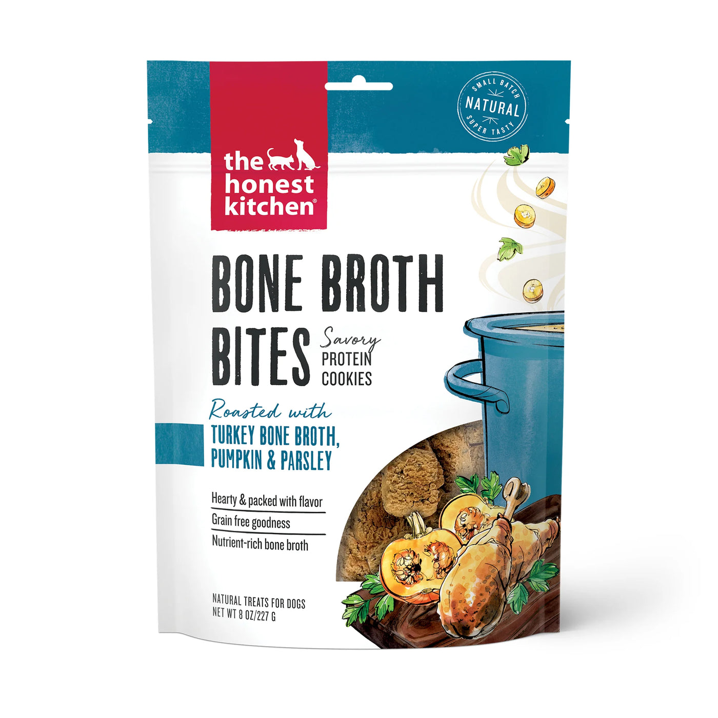 Bone Broth Bites Dog Protein Cookies