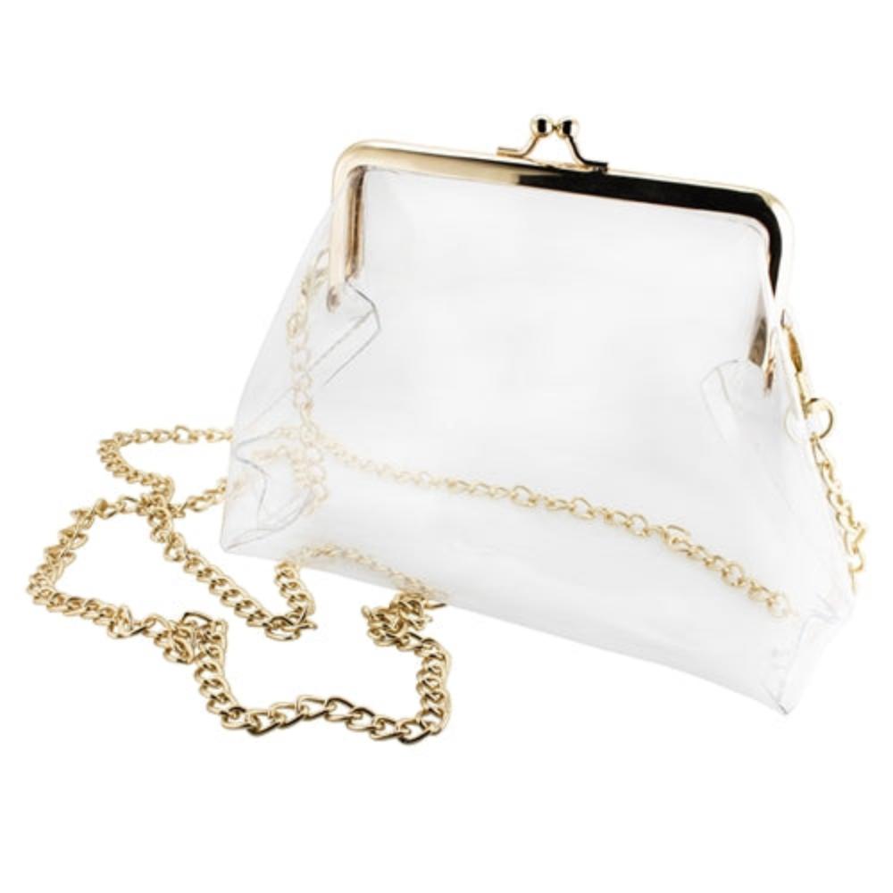 Kiss Lock Clear Crossbody