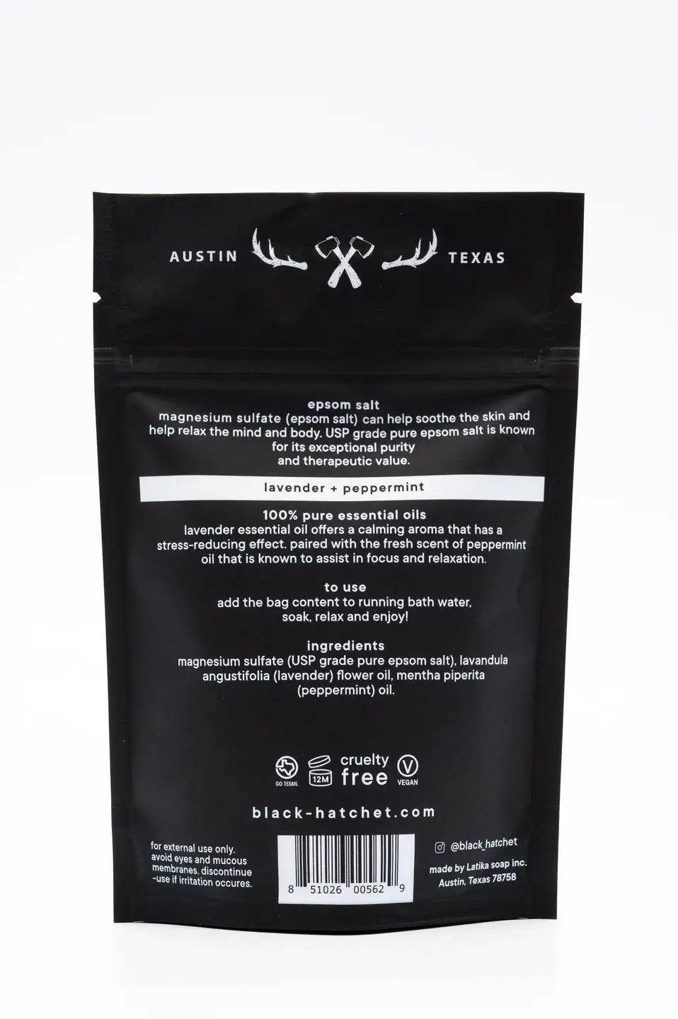 Black Hatchet Relax- Bath Salt