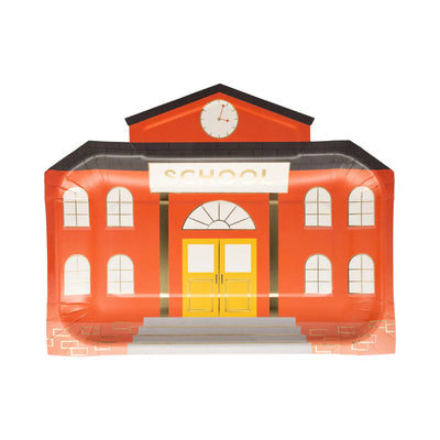 School House Shaped Paper Plate