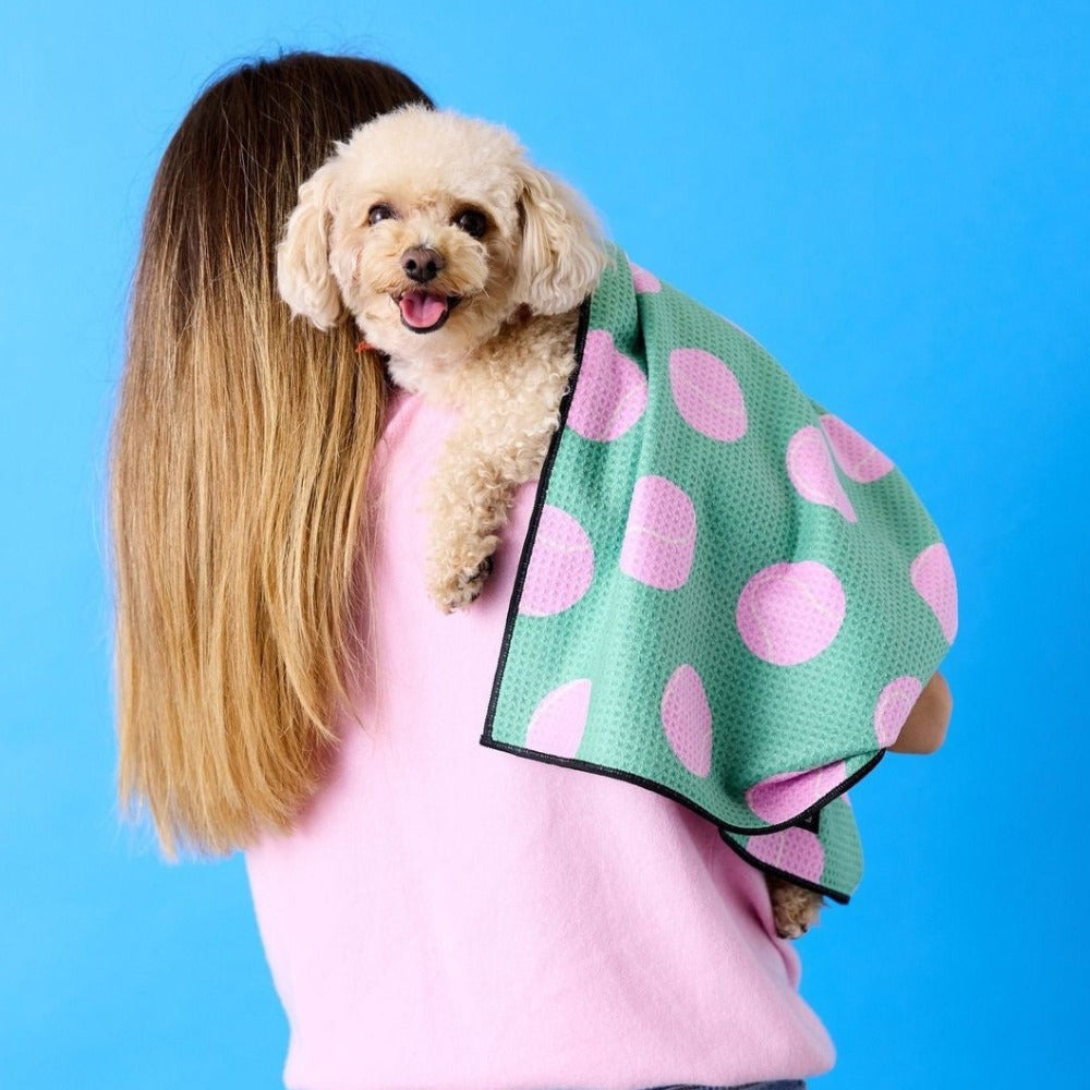 Pink Ball Dog Towel