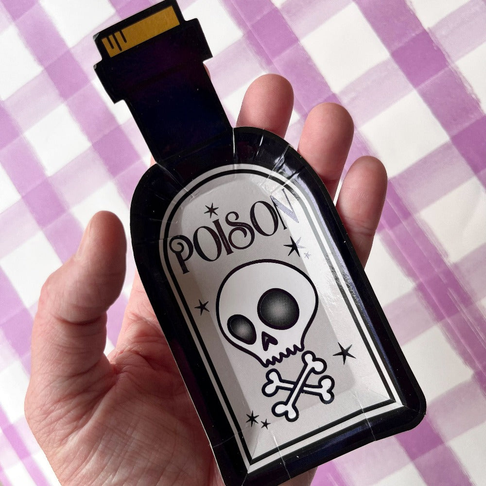 Poison Bottle Canapé Plates