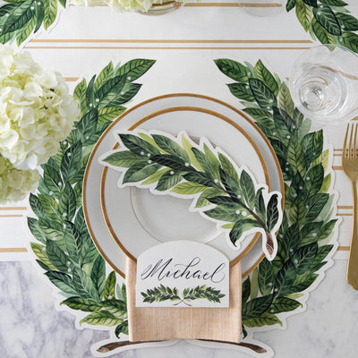 Holiday Paper Decorations - Laurel Wreath