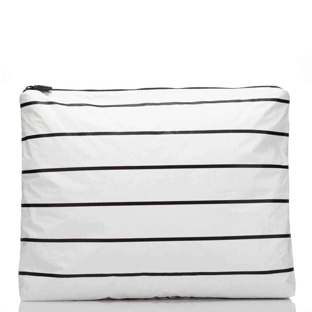 White & Black Pinstripe Aloha Collection