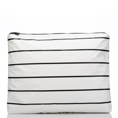 White & Black Pinstripe Aloha Collection