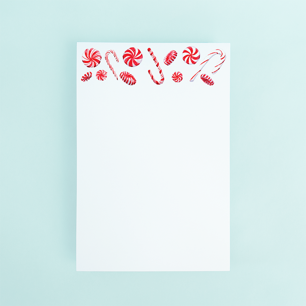 Candy Canes & Peppermints Notepad