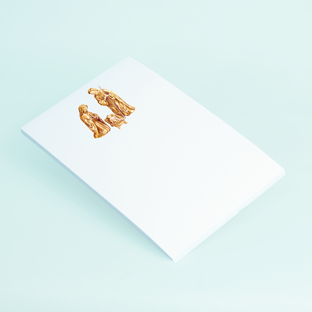 Golden Nativity Scratch Pad