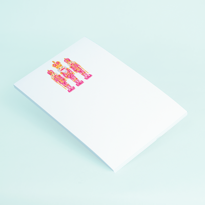 Pink & Gold Nutcrackers Scratch Pad
