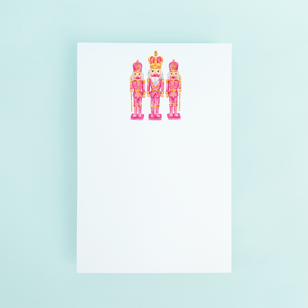 Pink & Gold Nutcrackers Scratch Pad