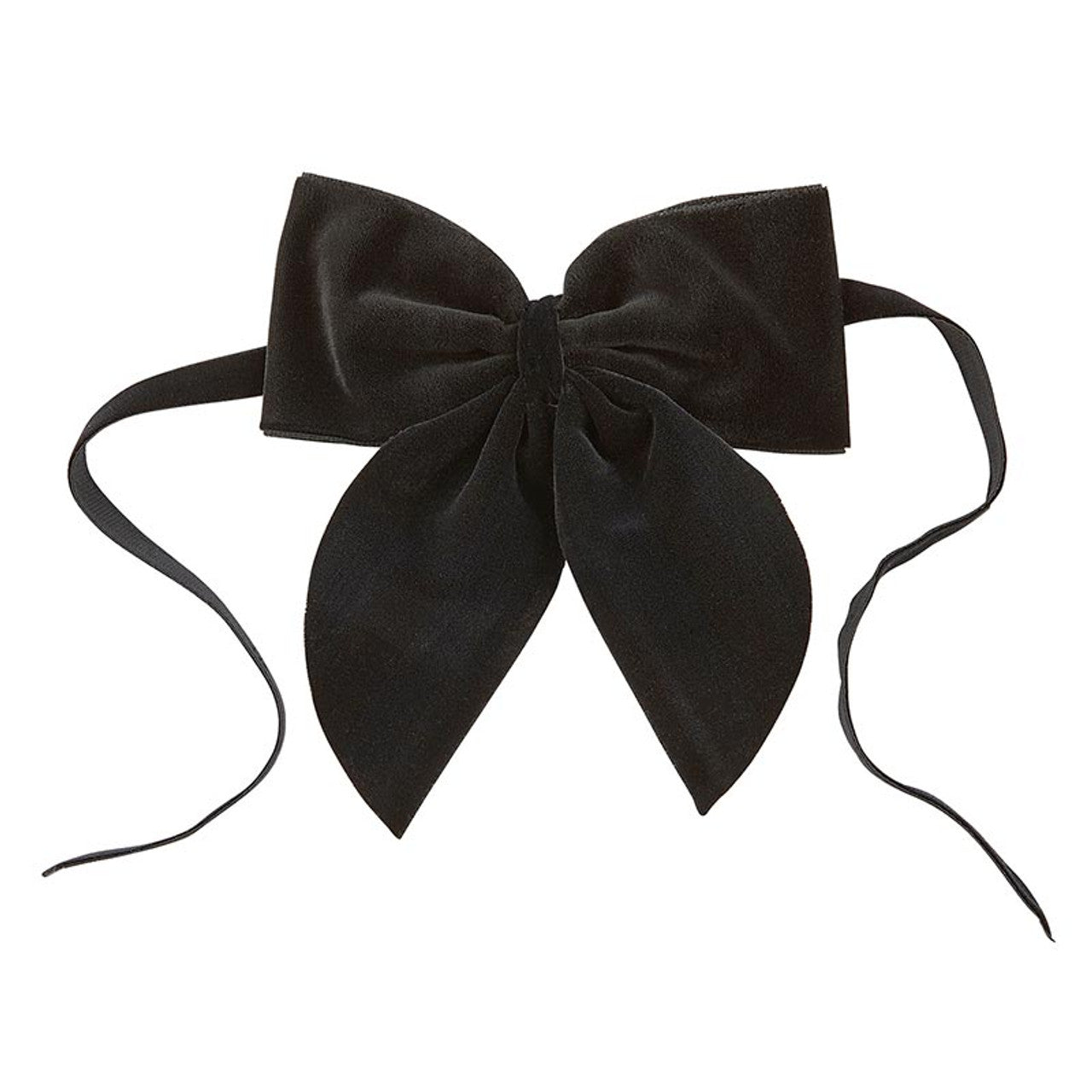 Black Velvet Bow Napkin Ties
