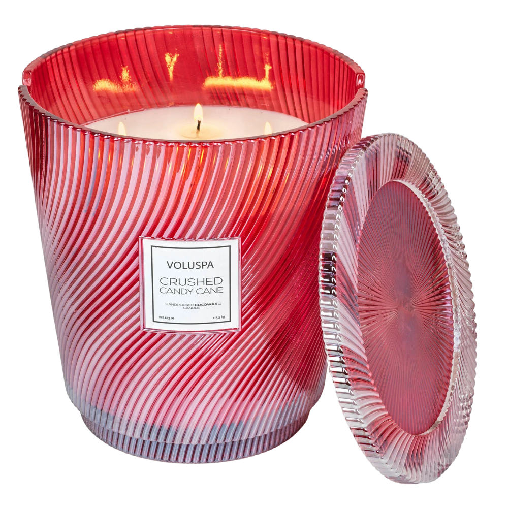 Crushed Candy Cane Candles