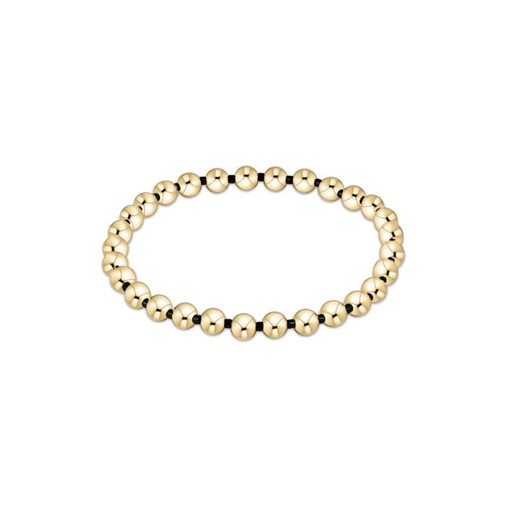 Gameday Hope Grateful 5mm Bead Bracelet - Onyx